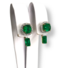 4 in 1 colombian emerald earrings