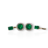 4 in 1 colombian emerald earrings