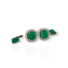 4 in 1 colombian emerald earrings