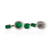 4 in 1 colombian emerald earrings