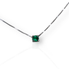 Classic round emerald pendant