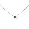 Classic round emerald pendant