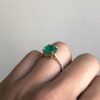 Round Emerald Ring