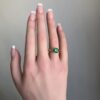 Round Emerald Ring