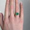 Round Emerald Ring