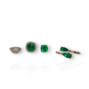 4 in 1 colombian emerald earrings