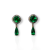 4 in 1 colombian emerald earrings