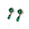 4 in 1 colombian emerald earrings