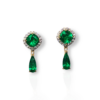 4 in 1 colombian emerald earrings