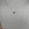 Classic oval emerald pendant