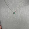 Classic oval emerald pendant