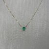 Classic oval emerald pendant