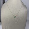 Classic oval emerald pendant