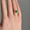 Cabochon emerald ring