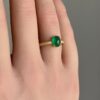 Cabochon emerald ring