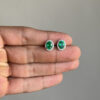 Oval studs with detachable jackets