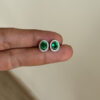 Oval studs with detachable jackets