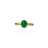 Cabochon emerald ring