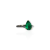 Drop Shaped Colombian emerald ring