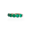 Half eternity emerald ring