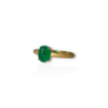 Cabochon emerald ring