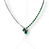 Important Colombian emerald & diamond necklace