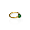 Cabochon emerald ring