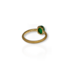 Cabochon emerald ring