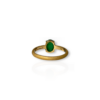 Cabochon emerald ring