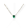 Classic oval emerald pendant