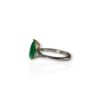 Drop Shaped Colombian emerald ring