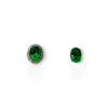 Oval studs with detachable jackets