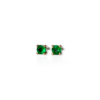 Mini Colombian emerald studs