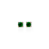 Mini Colombian emerald studs