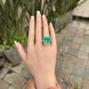 Cushion cut cocktail ring