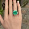 Cushion cut cocktail ring