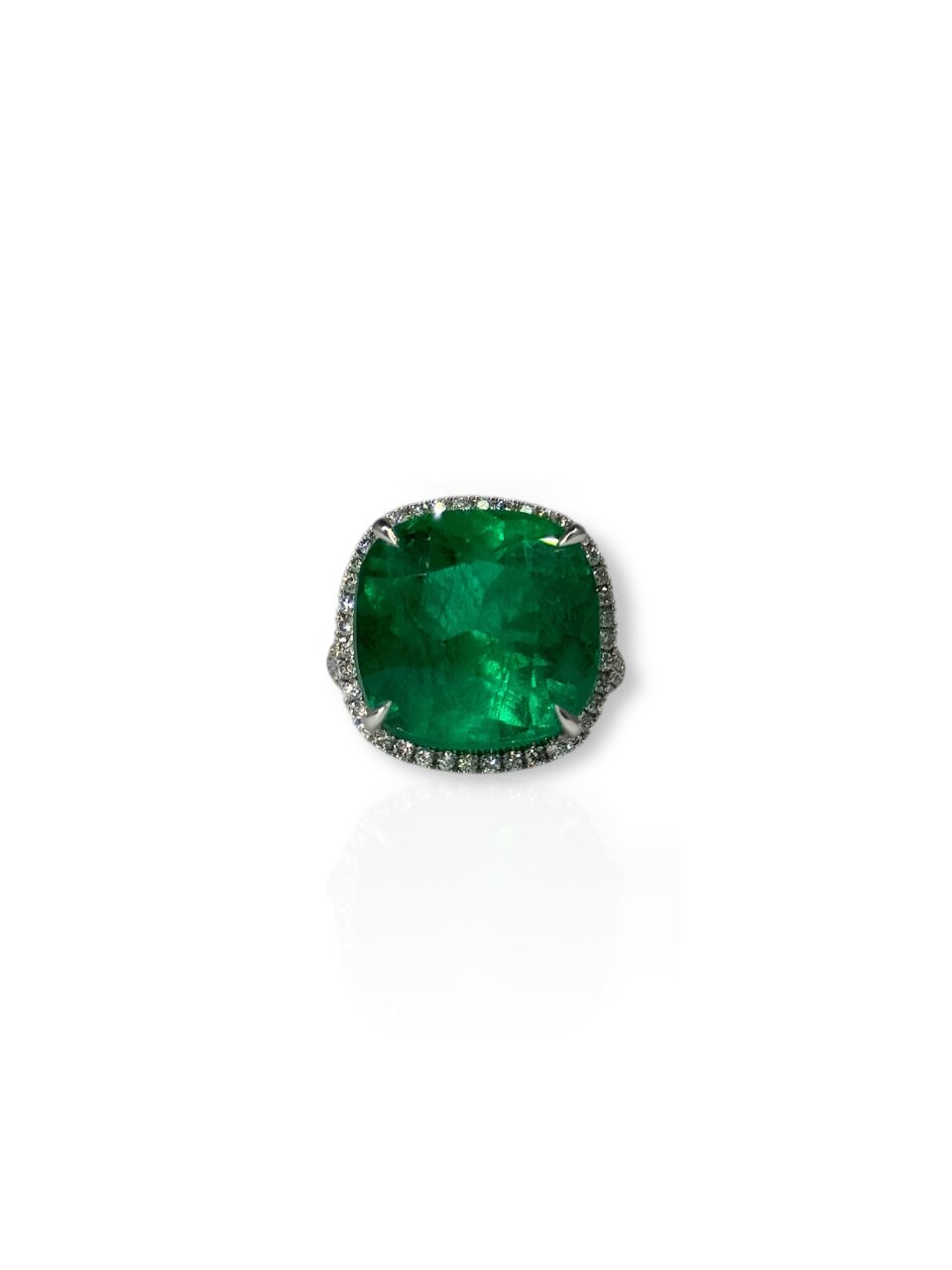 Cushion cut cocktail ring