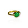Cabochon emerald ring