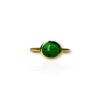 Cabochon emerald ring