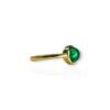 Cabochon emerald ring