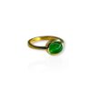 Cabochon emerald ring