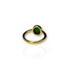 East – west cabochon emerald ring