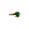 East – west cabochon emerald ring