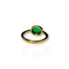 Cabochon emerald ring