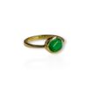 Cabochon emerald ring