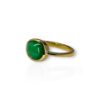 Cabochon emerald ring