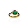 Cabochon emerald ring