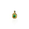Emerald charm pendant with diamond detailing
