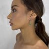Mix match emerald earrings
