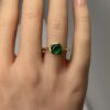 Cabochon emerald ring